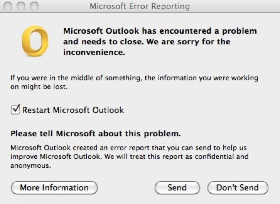 outlook for mac 2011 won